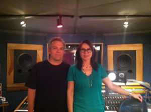 Patty Smyth & Keith Mack of Scandal at Threshold Recording Studios NYC