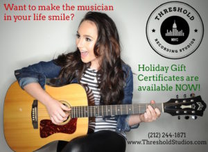 2017 Holiday Post Singer Songwriter Musician at Threshold Recording Studios NYC
