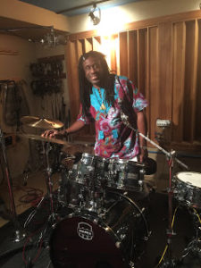 Drummer Will Calhoun of Living Colour at Threshold Recording Studios NYC