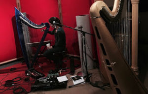 Addi & Jacq Harp at Threshold Recording Studios NYC