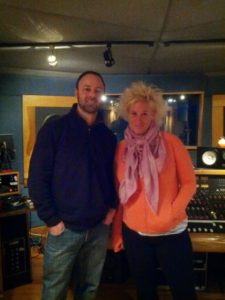 Celebrity Chef Anne Burrell & James Walsh at Threshold Recording Studios NYC
