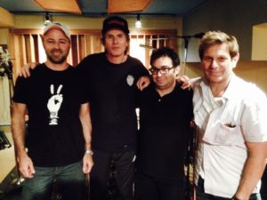 Duran Duran at Threshold Recording Studios NYC with owner James Walsh