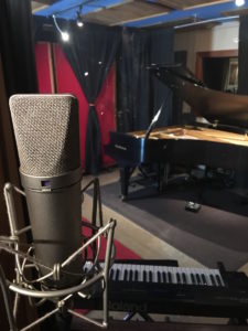 Threshold Recording Studios NYC Vocal Booth Piano Voice Over & Singer interaction